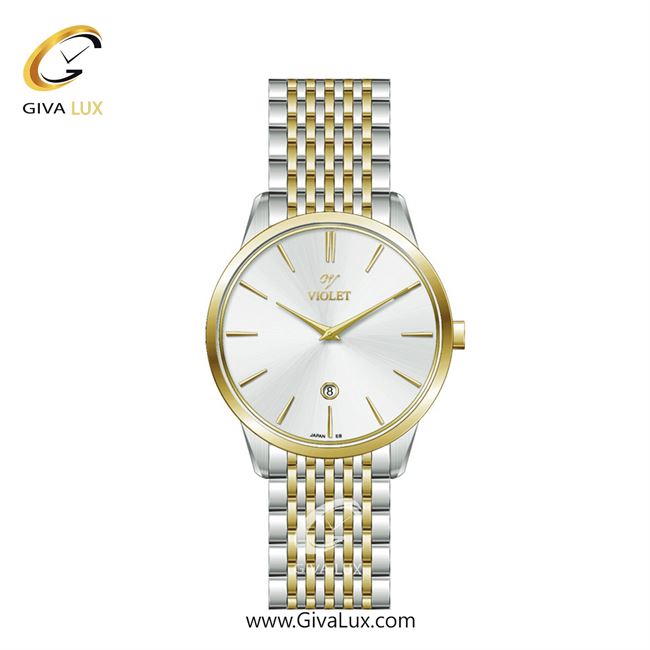 ساعت مچی اورجینال زنانه ویولت VIOLET طلایی-نقره ای | طلایی-نقره ای| نقره ای| کد رفرنس 0639/2